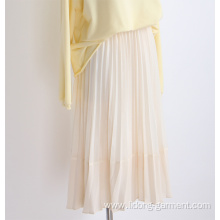 Skirt Casual Dresses High Waist Pleated Skirt